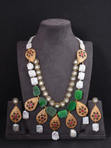 Contemporary Colored Stone Designer Necklace Set