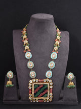 Traditional Enamelled Designer Necklace Set