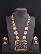 Traditional Enamelled Designer Necklace Set