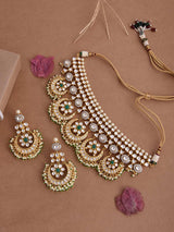 Traditional Kundan Meena Choker Necklace Set