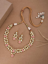 Floral Enamelled Traditional Necklace Set