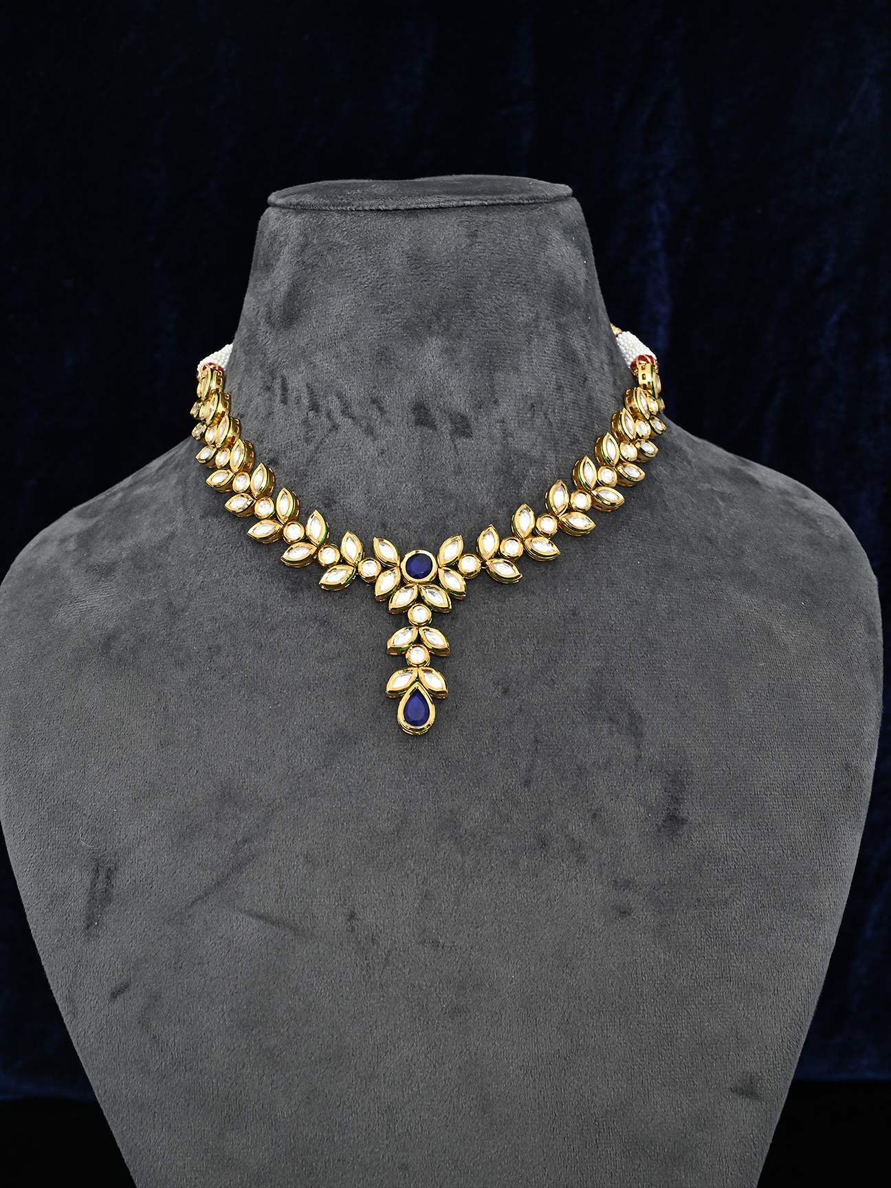 Traditional Kundan Meena Designer Necklace Set