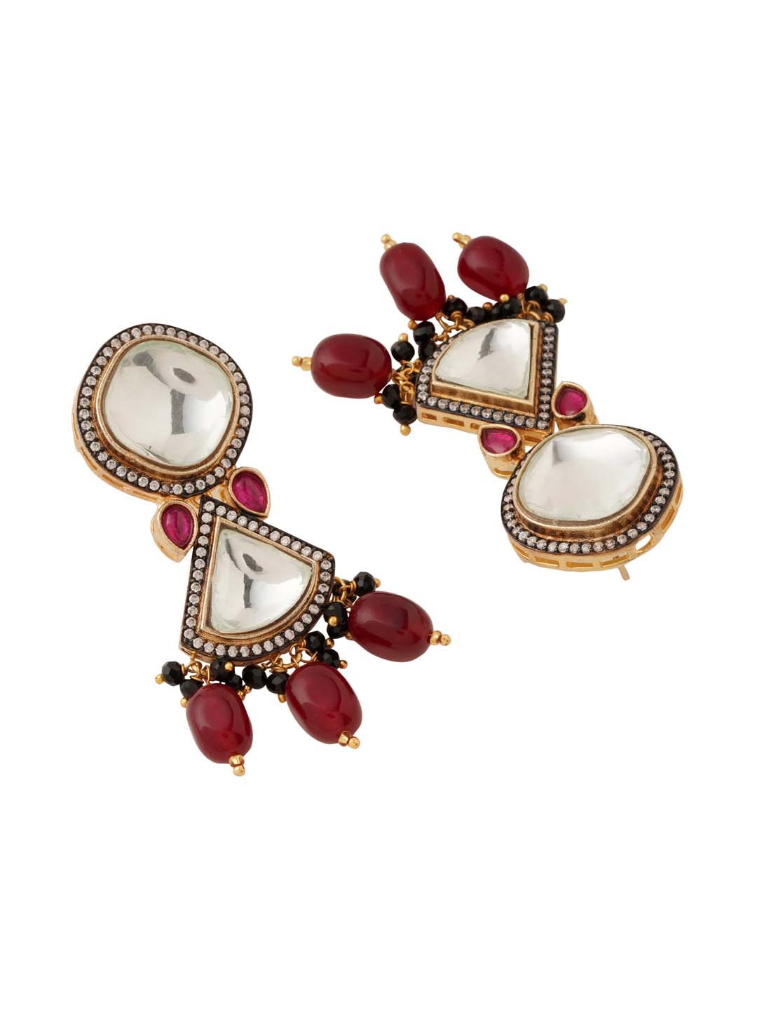 Traditional Colored Stone Designer Necklace Set