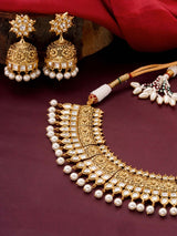 Floral Kundan Meena Designer Necklace Set