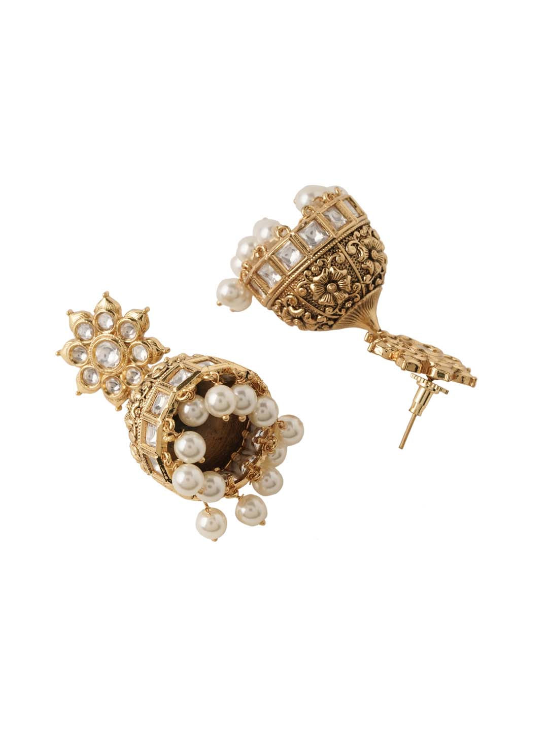 Floral Kundan Meena Designer Necklace Set