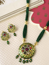 Traditional Enamelled Beaded Necklace Set