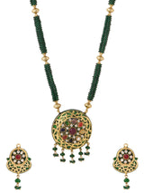 Traditional Enamelled Beaded Necklace Set