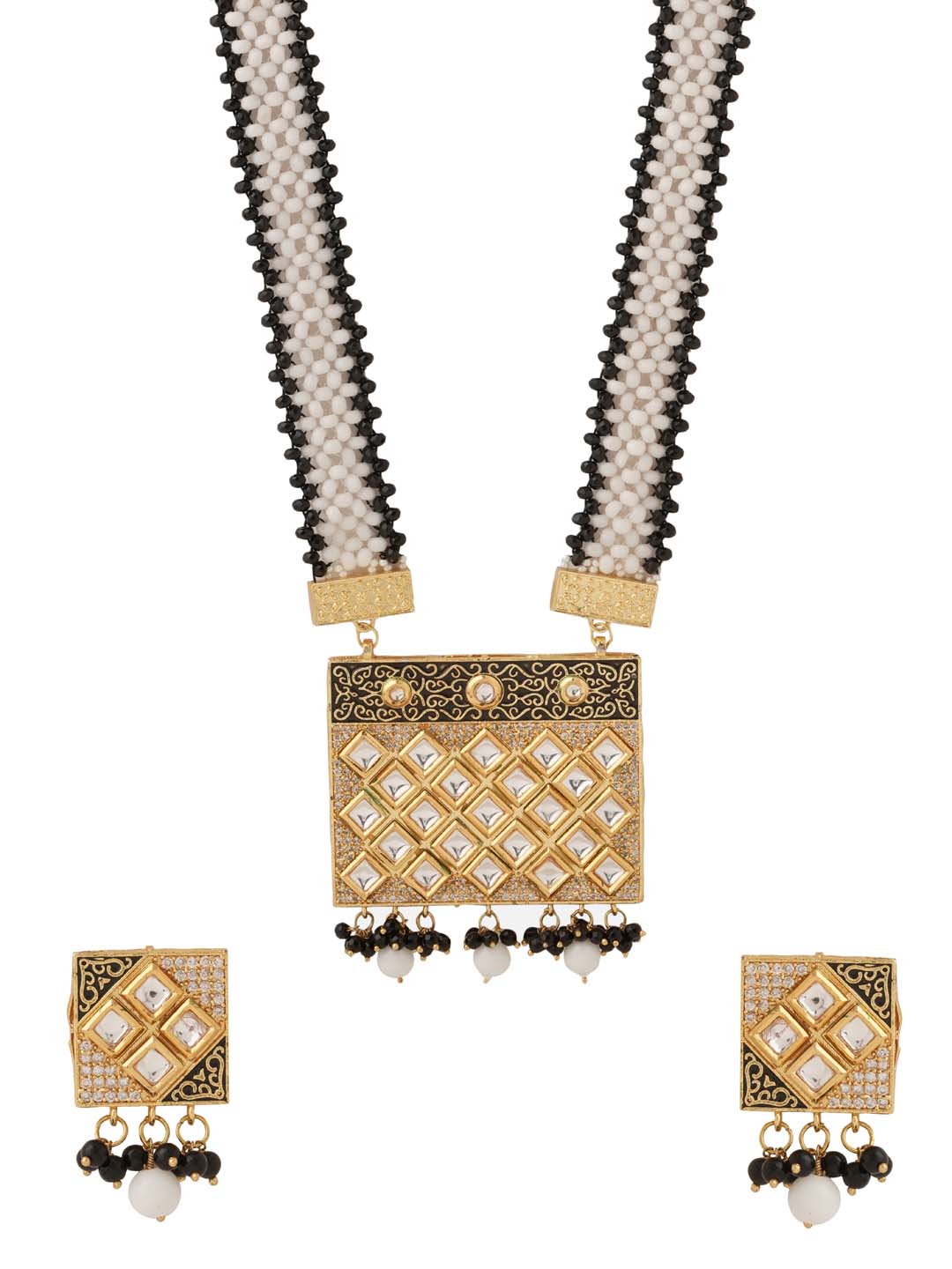 Traditional Enamelled Beaded Necklace Set