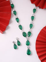 Contemporary Colored Stone Designer Necklace Set