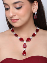 Contemporary Colored Stone Designer Necklace Set