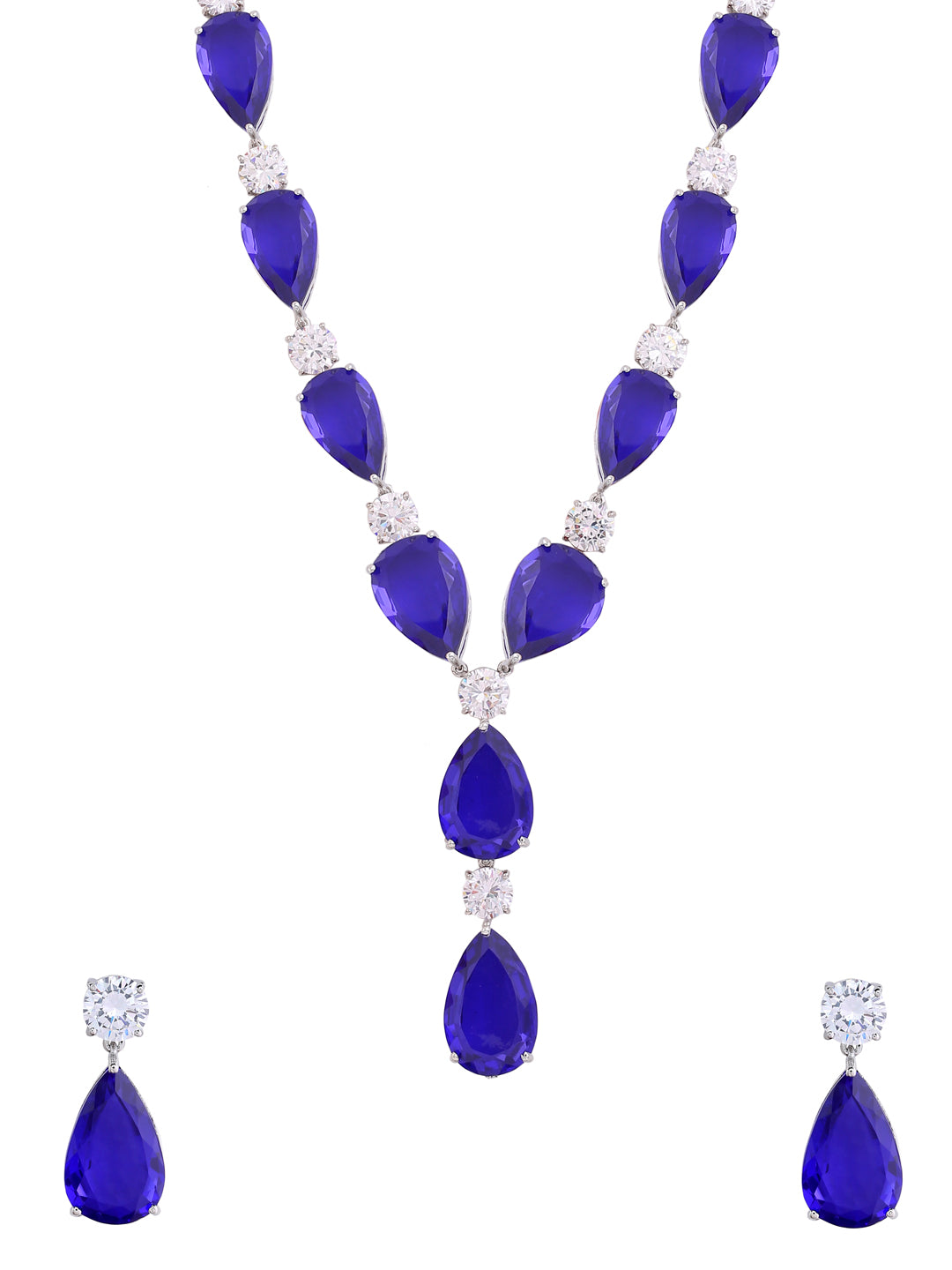 Contemporary Colored Stone Designer Necklace Set