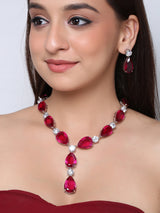 Contemporary Colored Stone Designer Necklace Set