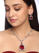 Contemporary Colored Stone Designer Necklace Set