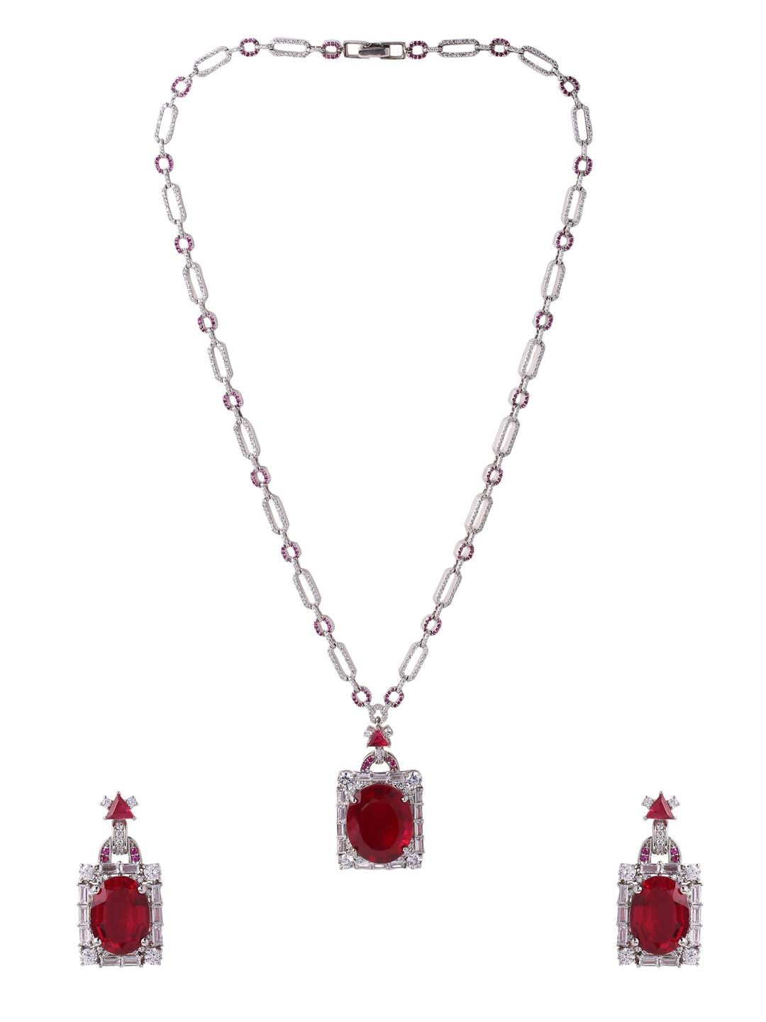 Contemporary Colored Stone Designer Necklace Set