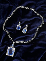 Contemporary Colored Stone Designer Necklace Set