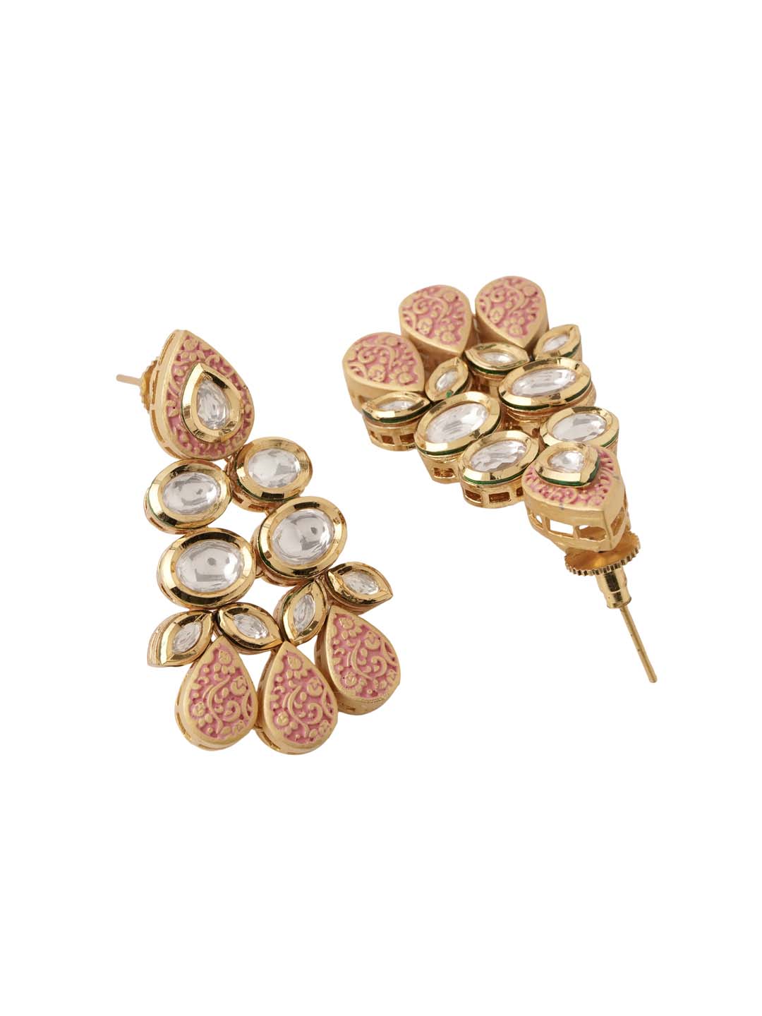 Floral Enamelled Traditional Necklace Set