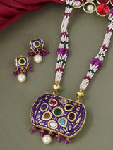 Traditional Enamelled Beaded Necklace Set