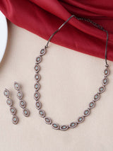 Classic Black Beauty Designer Necklace Set