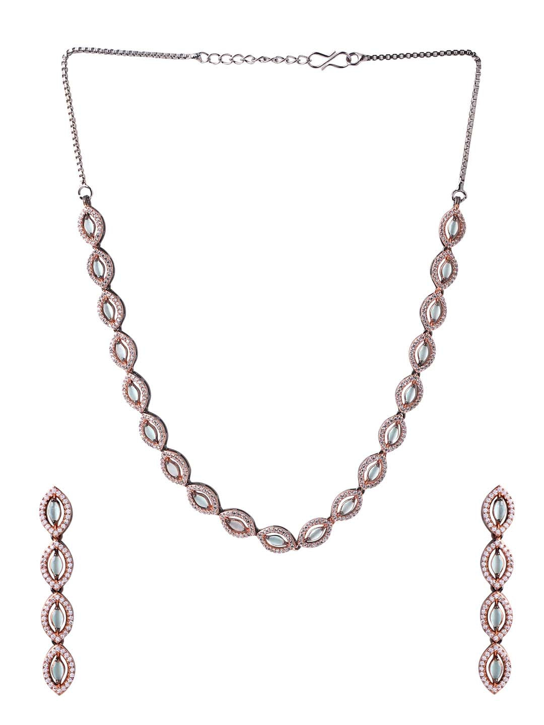 Classic Black Beauty Designer Necklace Set