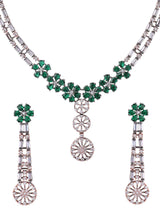 Floral Black Beauty Designer Necklace Set