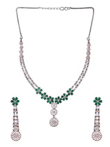 Floral Black Beauty Designer Necklace Set