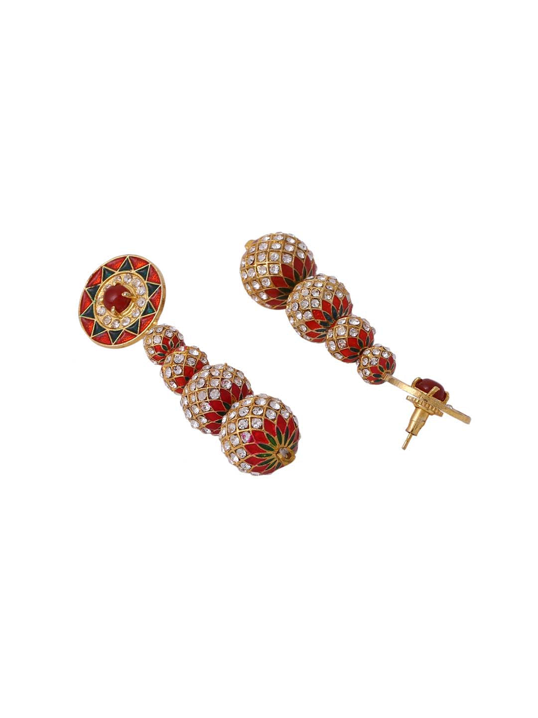 Traditional Enamelled Beaded NecklaceSet