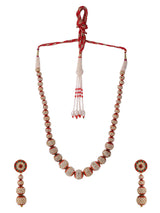 Traditional Enamelled Beaded NecklaceSet