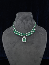 Contemporary Colored Stone Designer Necklace Set