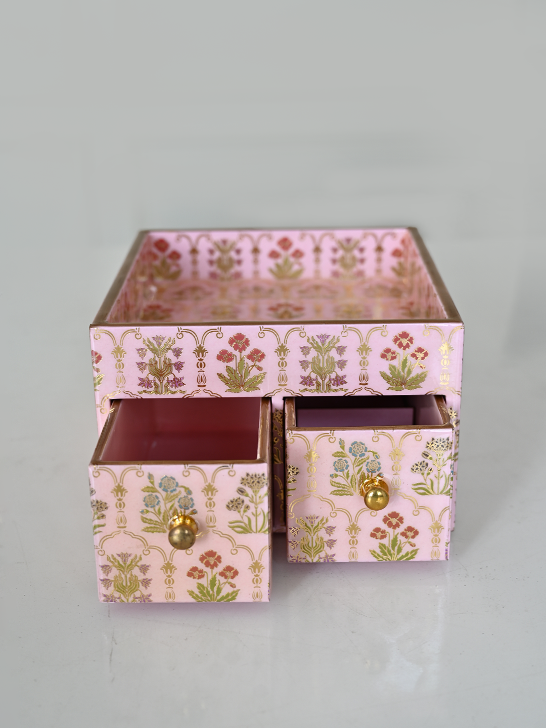 Amenity Box(2 Drawer )Floare Powder Pink