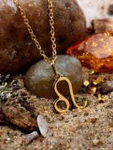 The Leo Zodiac 18 K Gold Plated Pendant