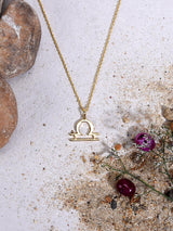 The Libra 18 K Gold Plated Pendant
