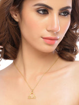 The Libra 18 K Gold Plated Pendant