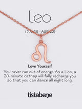 The Leo Rose Gold Plated Pendant