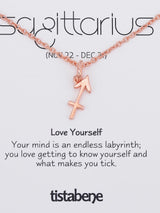 The Sagittarius Rose Gold Plated Pendant