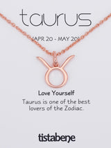 The Taurus Rose Gold Plated Pendant