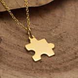 18 K Gold Plated Puzzle Pendant