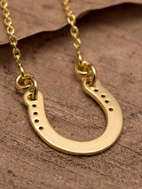18 K Gold Plated Horse Shoe Pendant