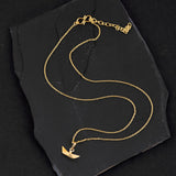18 K Gold Plated Boat Pendant