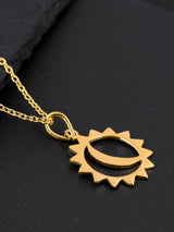 18 K Gold Plated Sunshine Pendant