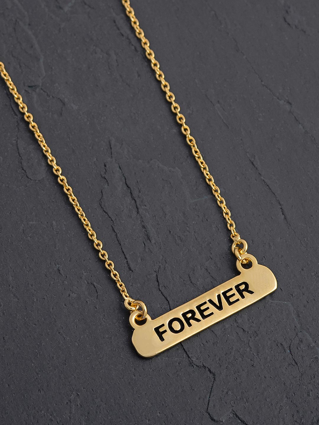 18 K Gold Plated Forever Pendant