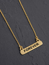 18 K Gold Plated Forever Pendant