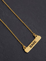 18 K Gold Plated Fearless Pendant