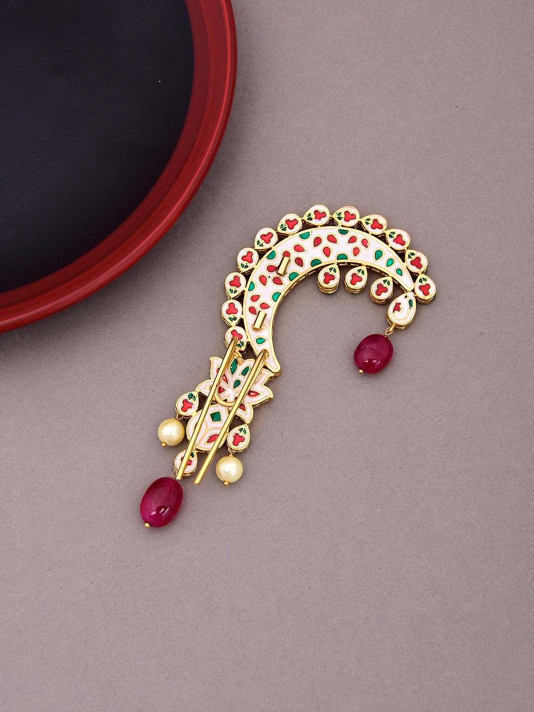 Traditional Kundan Meena Designer Pendant