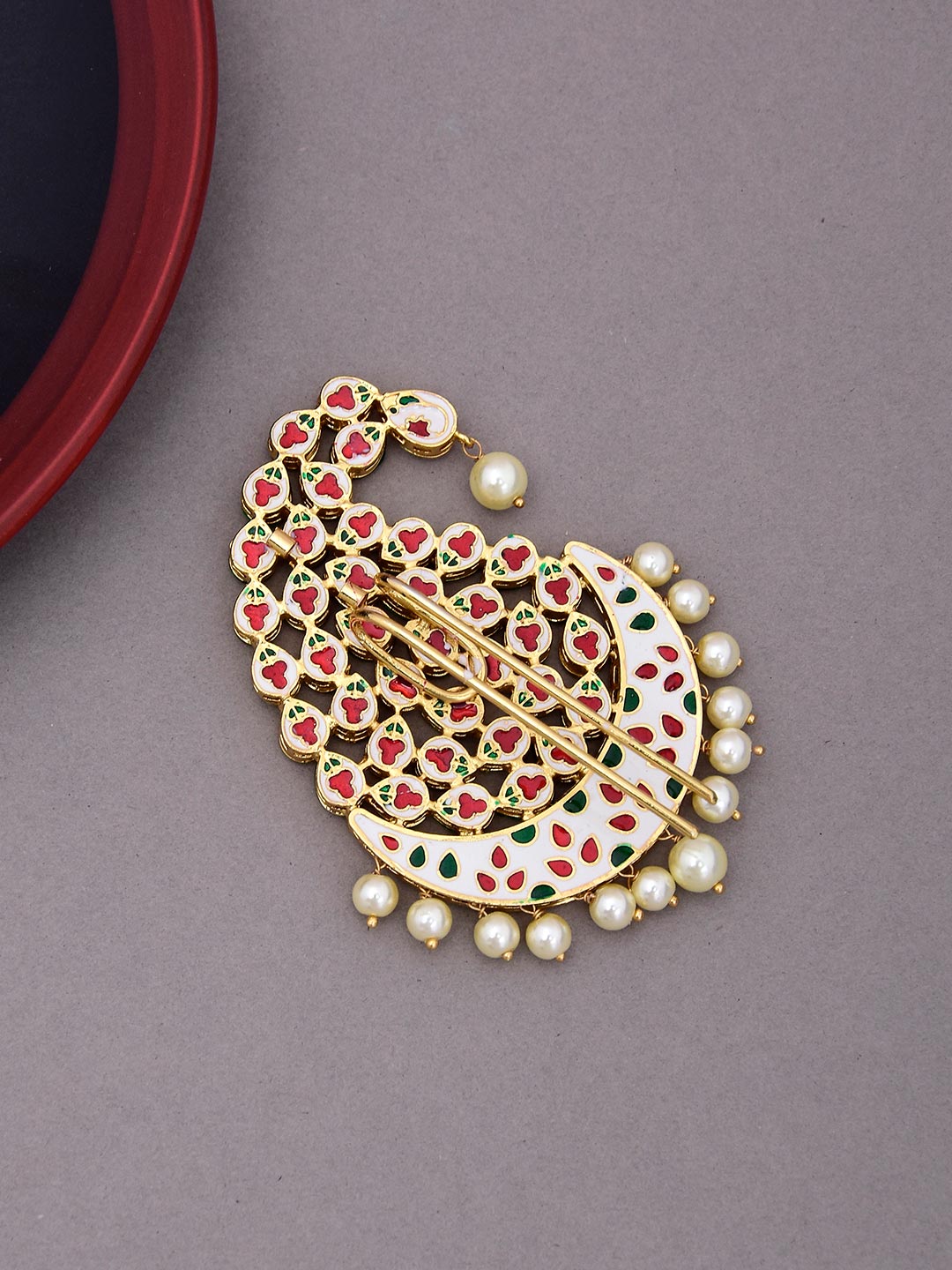 Traditional Kundan Meena Designer Pendant