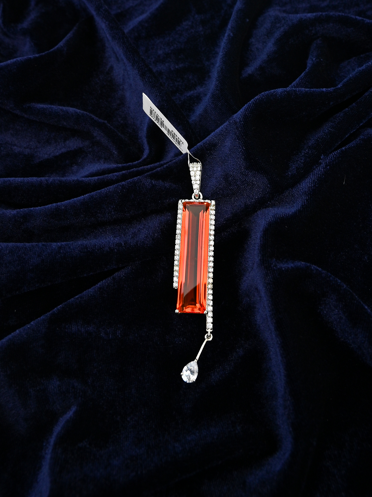 Contemporary Colored Stone Designer Pendant