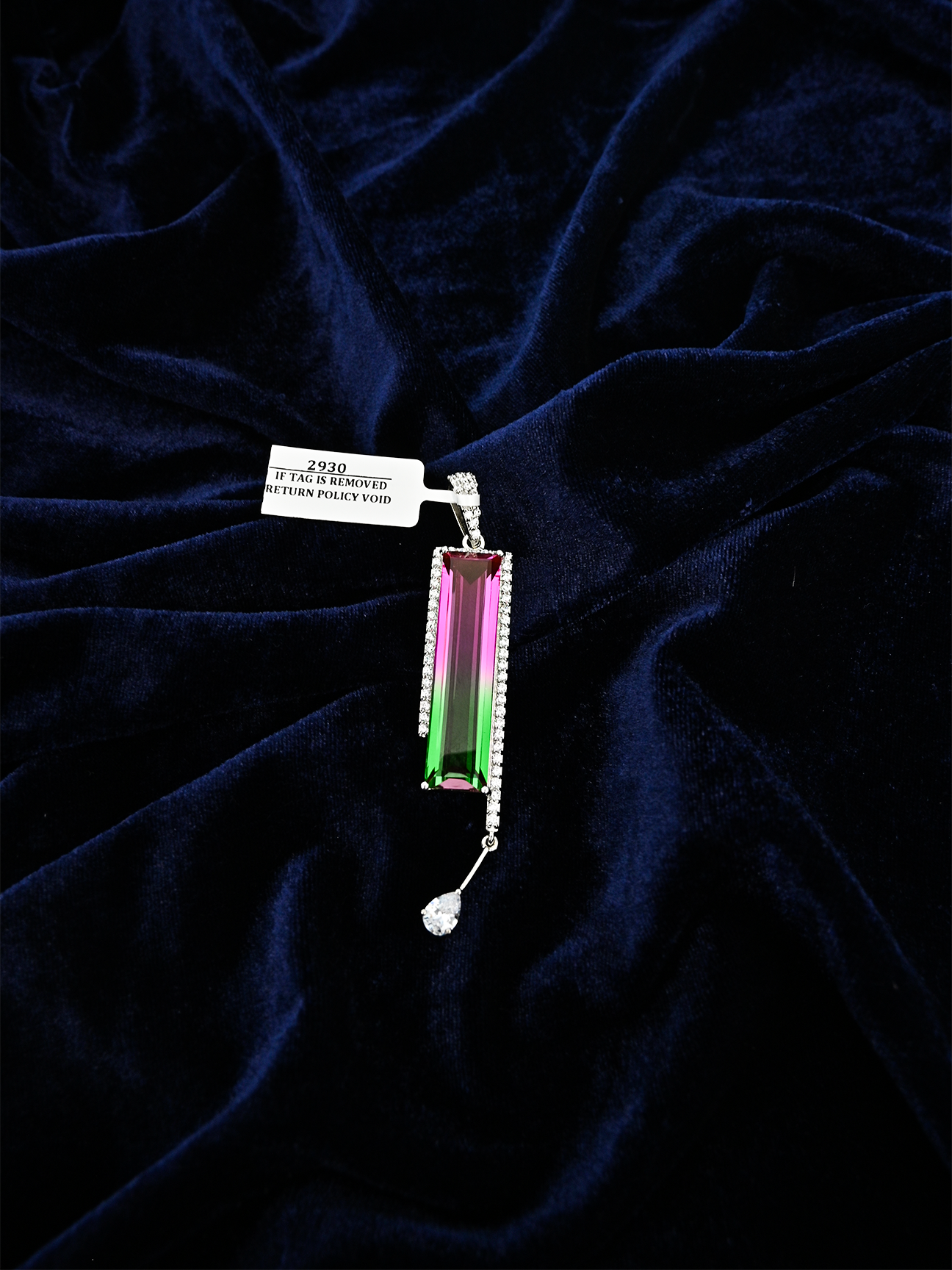 Contemporary Colored Stone Designer Pendant