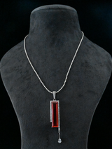 Contemporary Colored Stone Designer Pendant