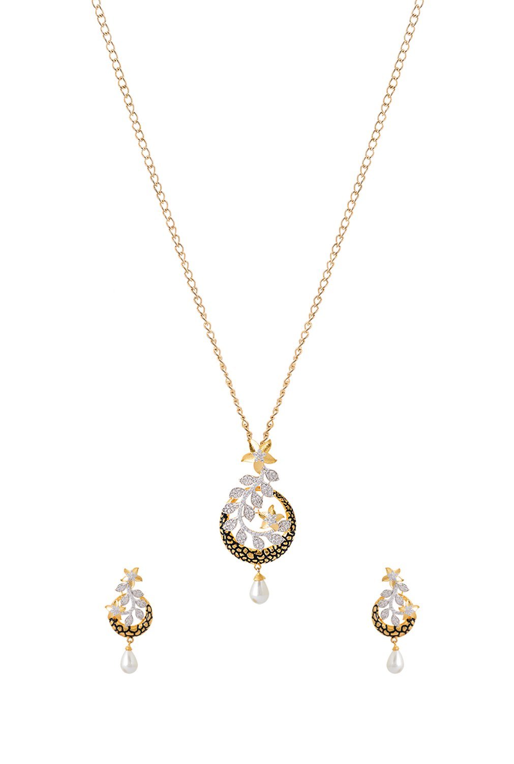 Floral Fusion Designer Pendant Set