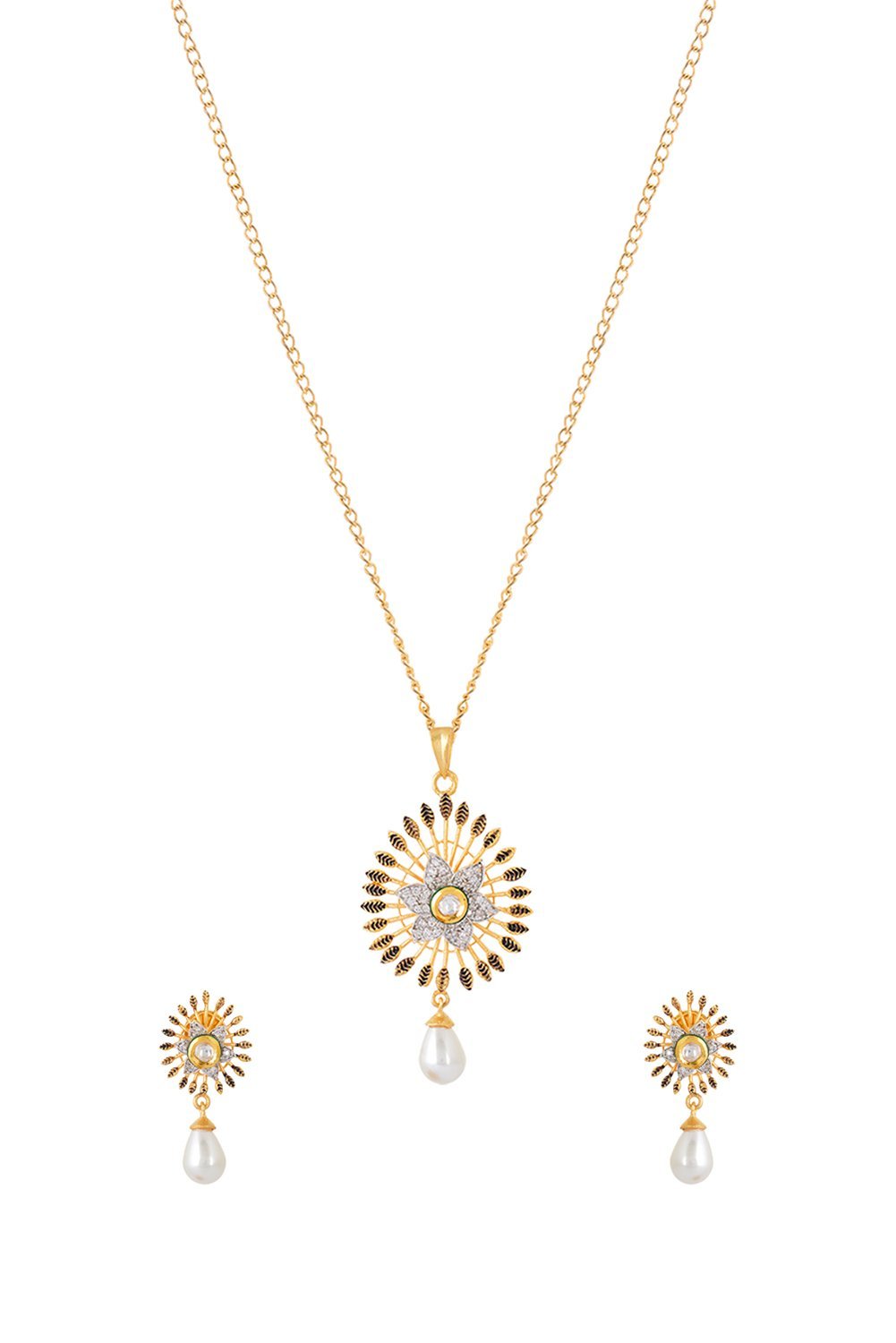 Floral Fusion Pendant Set