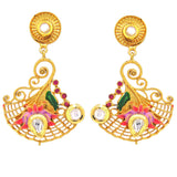 Floral Enamelled Fusion Pendant Set